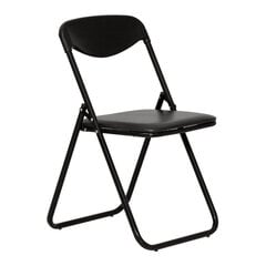 Saliekams apmeklētāju krēsls JACK, ādas imitācija, V-4, melns sp. cena un informācija | Biroja krēsli | 220.lv