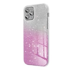 Чехол Sparkle для Samsung Galaxy S21+ (6,7″) — Прозрачный / Розовый цена и информация | Чехлы для телефонов | 220.lv