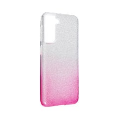 Чехол Sparkle для Samsung Galaxy S21+ (6,7″) — Прозрачный / Розовый цена и информация | Чехлы для телефонов | 220.lv