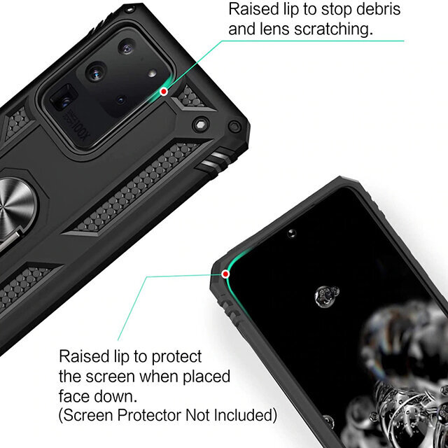 Armorex paredzēts Samsung Galaxy S20, melns cena un informācija | Telefonu vāciņi, maciņi | 220.lv