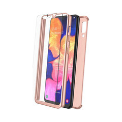 Чехол 360° + Защитное стекло для Samsung Galaxy A41 (6,1″) — Розовое золото цена и информация | Чехлы для телефонов | 220.lv