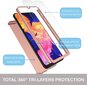 Samsung Galaxy A41 (6,1″) 360° Apvalks + Aizsargstikls – Rozā zelts cena un informācija | Telefonu vāciņi, maciņi | 220.lv