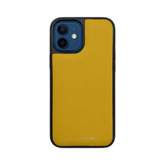 Кожаный чехол Zillionaire Epsom для iPhone 12 Mini (5,4”) — Жёлтый цена и информация | Чехлы для телефонов | 220.lv