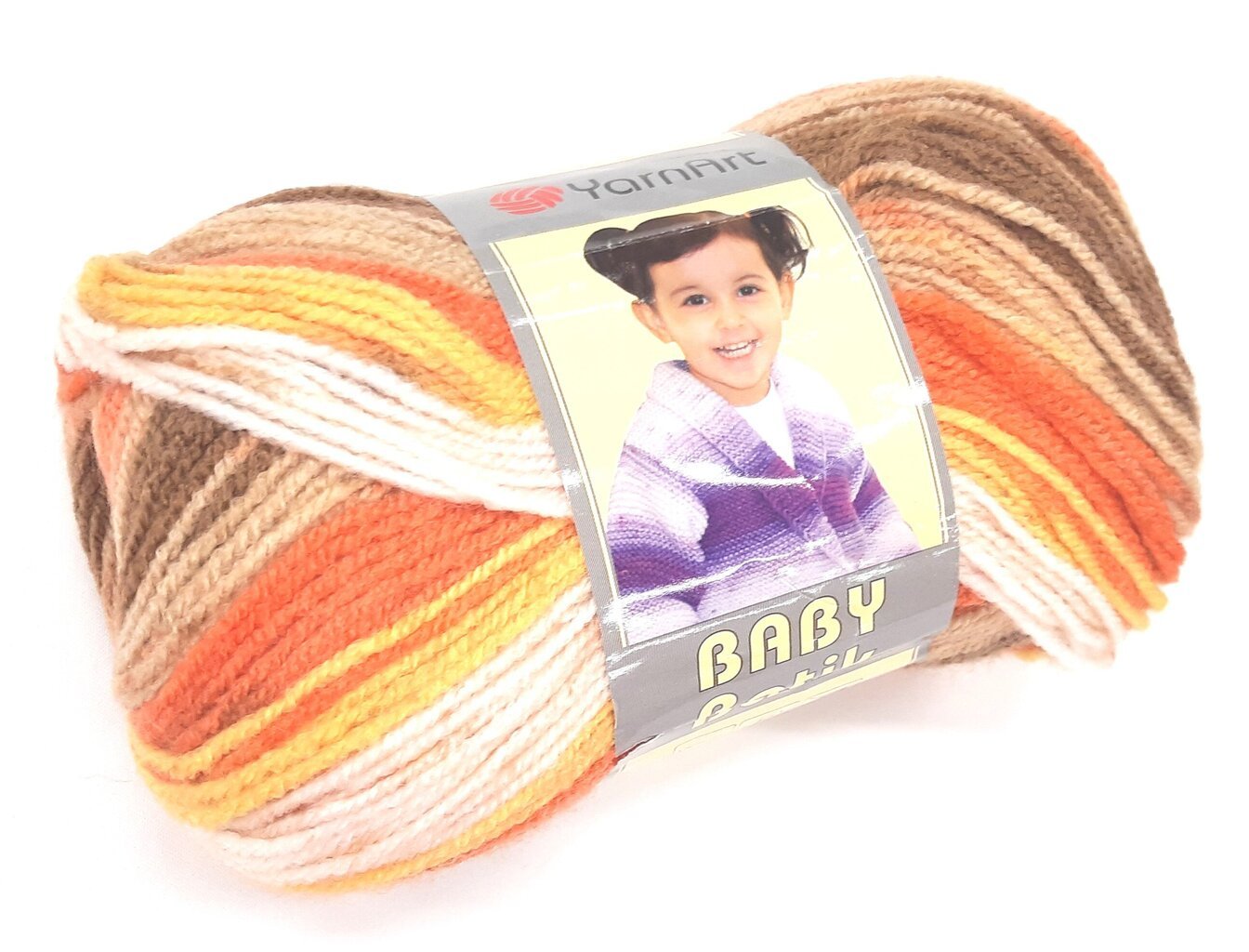 Adīšanas dzija YarnArt Baby Batik 100 g, krāsa 824 cena un informācija | Adīšana | 220.lv