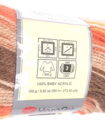 Adīšanas dzija YarnArt Baby Batik 100 g, krāsa 824 cena un informācija | Adīšana | 220.lv