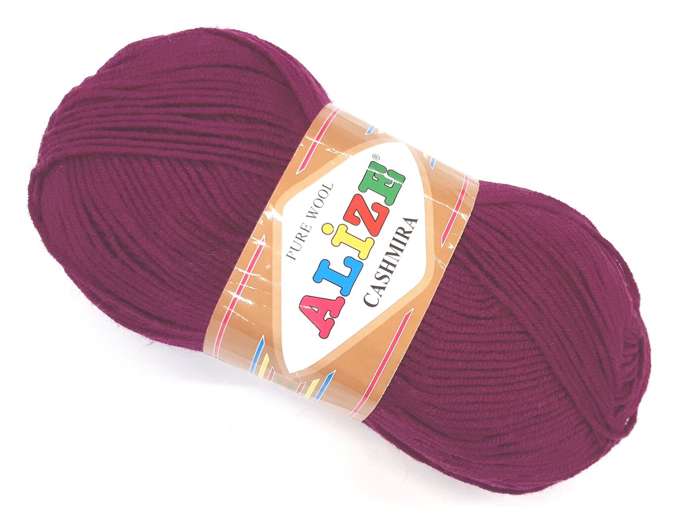 Adīšanas dzija Alize Pure Wool Cashmira 100g, krāsa tumši violeta 248 cena un informācija | Adīšana | 220.lv