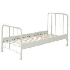 Кровать Bronxx 90x200 см, белый цена и информация | Кровати | 220.lv