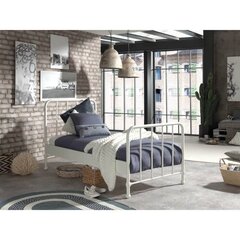Кровать Bronxx 90x200 см, белый цена и информация | Кровати | 220.lv