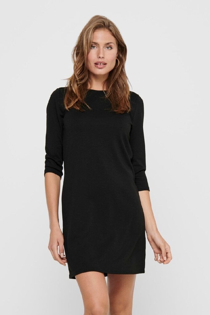 Sieviešu kleita ONLBRILLIANT 3/4 DRESS JRS NOOS Melna цена и информация | Kleitas | 220.lv