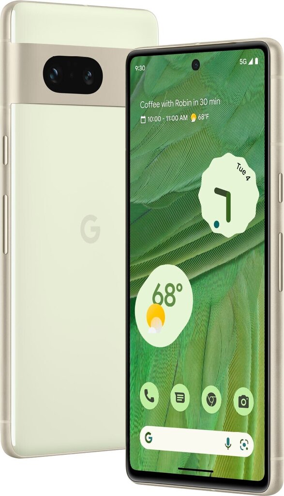 Google Pixel 7 5G Dual SIM 8/128GB Lemongrass (GA03943-GB) цена и информация | Mobilie telefoni | 220.lv