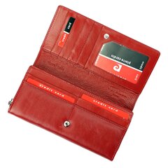 Pierre Cardin ādas maks PRC-06-ITALY-106-RED, sarkans cena un informācija | Sieviešu maki, karšu maki | 220.lv