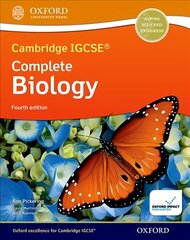 Cambridge IGCSE (R) & O Level Complete Biology: Student Book Fourth Edition 4th Revised edition цена и информация | Книги для подростков  | 220.lv