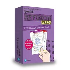 Pearson REVISE AQA GCSE (9-1) Spanish Revision Cards: for home learning, 2022 and 2023 assessments and exams цена и информация | Книги для подростков и молодежи | 220.lv