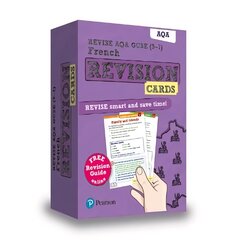 Pearson REVISE AQA GCSE (9-1) French Revision Cards: for home learning, 2022 and 2023 assessments and exams цена и информация | Книги для подростков и молодежи | 220.lv