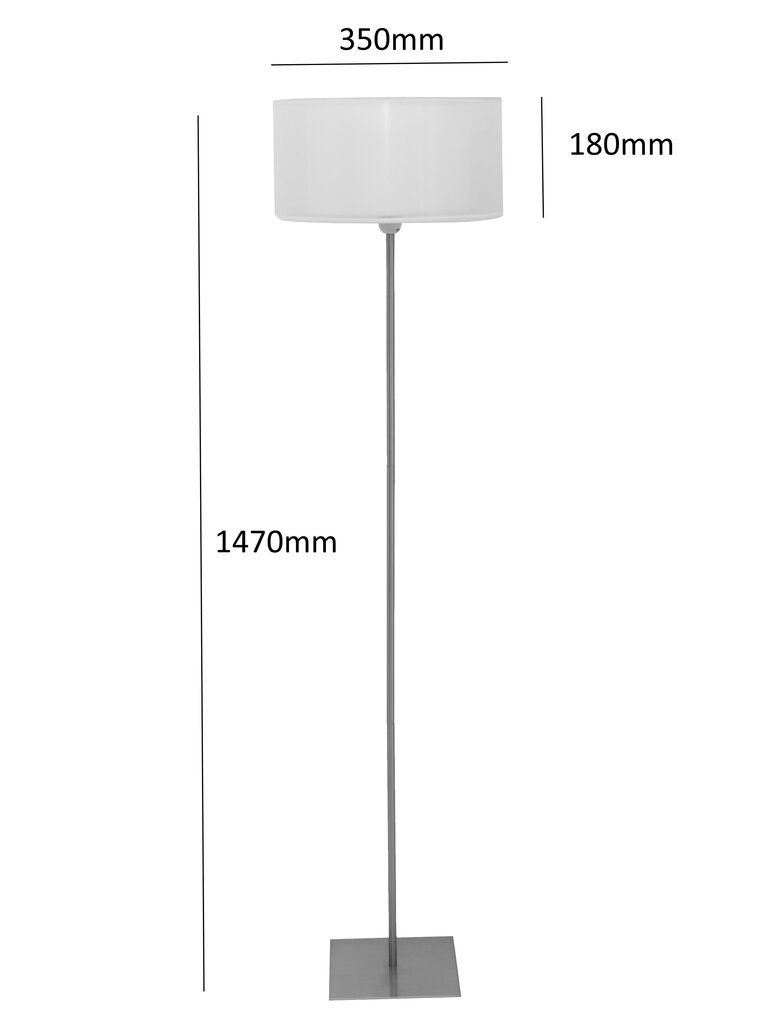 Grīdas lampa G.LUX Rocco-F White cena un informācija | Stāvlampas | 220.lv