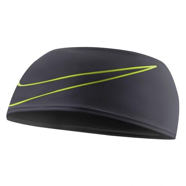 Galvas saite Nike Dri-Fit Swoosh Running Headband, melna cena un informācija | Sieviešu cepures | 220.lv