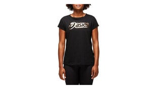 Sieviešu T krekls Asics Logo Graphic Tee, melns cena un informācija | T-krekli sievietēm | 220.lv