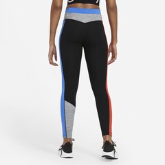 Тренировочные брюки Nike W ONE CLRBK 7/8 TIGHT, синие/черные цена и информация | Брюки | 220.lv