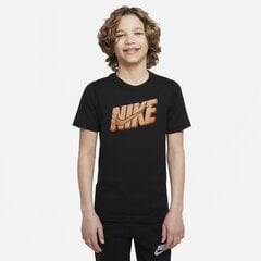 Bērnu T krekls Nike U NSW Tee Core Brandmark 4, melns цена и информация | Рубашки для мальчиков | 220.lv