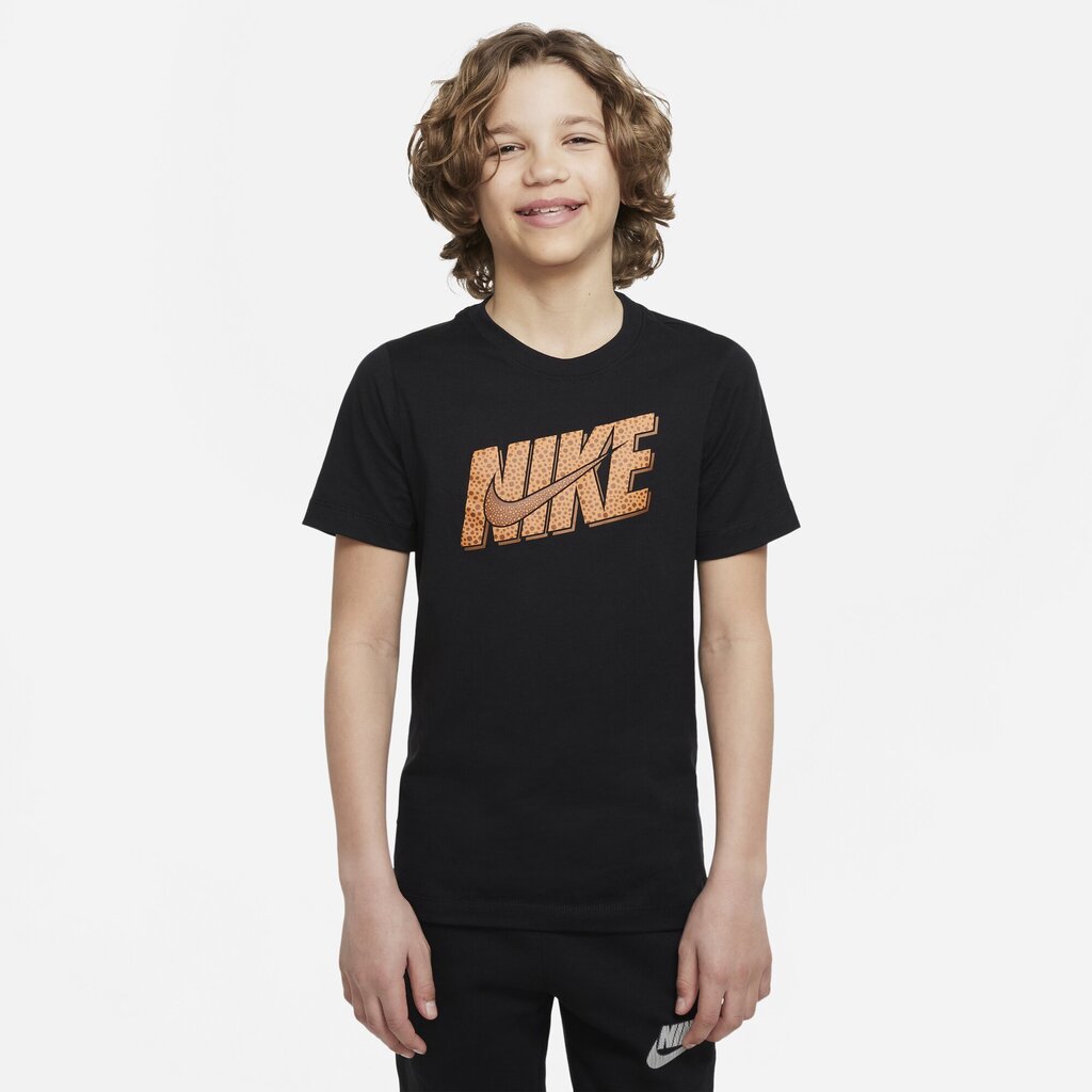 Bērnu T krekls Nike U NSW Tee Core Brandmark 4, melns цена и информация | Zēnu krekli | 220.lv