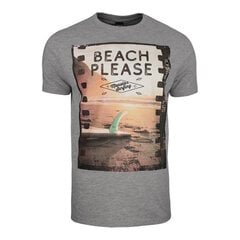 T-SHIRT MONOTOX BEACH GREY BEACH20GREY цена и информация | Мужские футболки | 220.lv