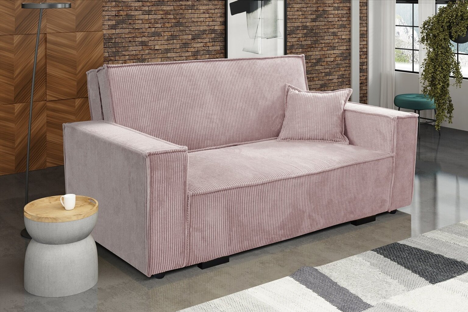 Dīvāns/gulta IVA STAR 3, rozā цена и информация | Dīvāni | 220.lv