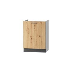 Напольный кухонный шкафчик для раковины CLARA, дуб цена и информация | Кухонные шкафчики | 220.lv