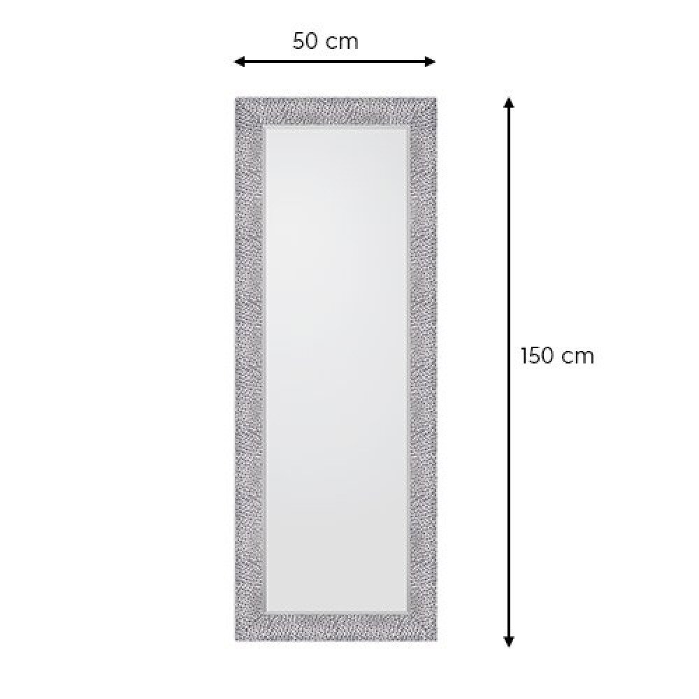 Spogulis Amy 50 x 150 cm melns/hromēts cena un informācija | Spoguļi | 220.lv