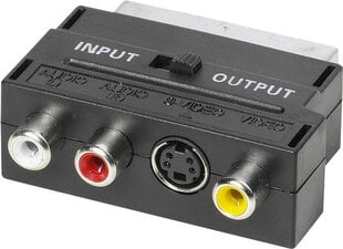 Vivanco adapteris SCART - 3xRCA (47048) cena un informācija | Adapteri un USB centrmezgli | 220.lv