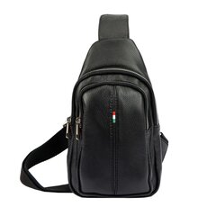 Мужская кожаная сумка через плечо VRR-ALF-01-BL цена и информация | Мужские сумки | 220.lv