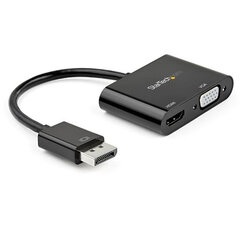 Адаптер Display Port—HDMI/VGA Startech DP2VGAHD20           4K Ultra HD Чёрный цена и информация | Адаптеры и USB разветвители | 220.lv