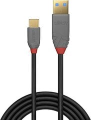 CABLE USB2 C-A 3M/ANTHRA 36888 LINDY cena un informācija | Savienotājkabeļi | 220.lv