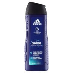 Dušas želeja Adidas UEFA Champions League Champions 400 ml cena un informācija | Dušas želejas, eļļas | 220.lv