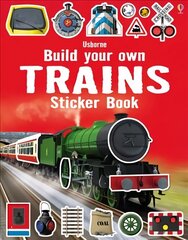 Build Your Own Trains Sticker Book цена и информация | Книги для малышей | 220.lv
