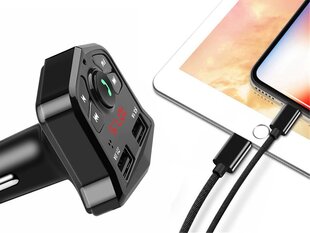 FM modulātors - Bluetooth raidītājs automašīnai ar 2x USB portiem cena un informācija | FM Modulatori | 220.lv