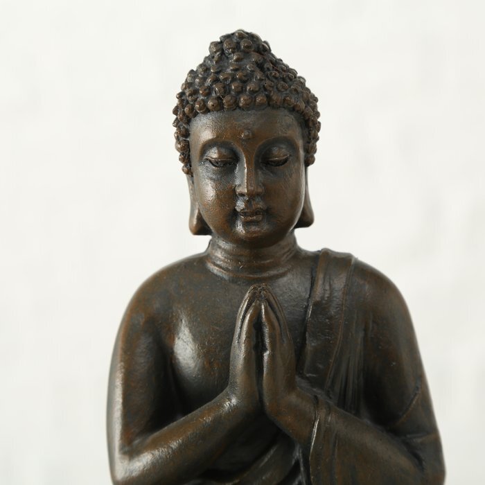 Boltze svečturis Buddha 19 cm цена и информация | Sveces un svečturi | 220.lv