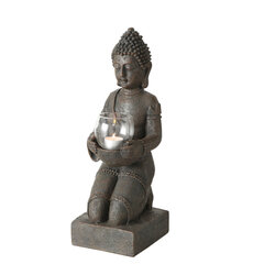 Boltze svečturis Buddha 44 cm cena un informācija | Sveces un svečturi | 220.lv