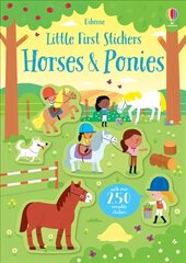 Little First Stickers Horses and Ponies cena un informācija | Grāmatas mazuļiem | 220.lv