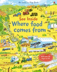 See Inside Where Food Comes From UK cena un informācija | Grāmatas mazuļiem | 220.lv