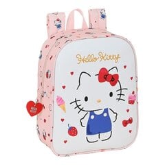 Школьный рюкзак Hello Kitty Happiness girl, розовый / белый, 22 x 27 x 10 cм цена и информация | Школьные рюкзаки, спортивные сумки | 220.lv