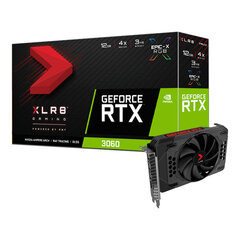 PNY Geforce rtx 3060 xlr8 revel epic 12 GB gddr6 8L Ultra HD cena un informācija | Videokartes (GPU) | 220.lv