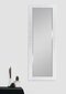 Spogulis Amy 70 x 170 cm balts/hromēts цена и информация | Spoguļi | 220.lv