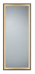 Spogulis Bianka 70 x 170 cm melns/zelta cena un informācija | Spoguļi | 220.lv