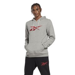 Ri fleece hood reebok vīriešiem grey hs0043 HS0043 cena un informācija | Vīriešu jakas | 220.lv