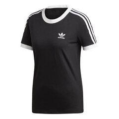 Футболка с коротким рукавом женская Adidas 3 Stripes, чёрная цена и информация | Футболка женская | 220.lv