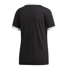 Футболка с коротким рукавом женская Adidas 3 Stripes, чёрная цена и информация | Женские футболки | 220.lv