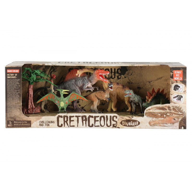 Dinozauru figūriņu komplekts Cretaceous, 8 gab. cena un informācija | Rotaļlietas zēniem | 220.lv