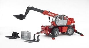 Погрузчик с аксессуарами BRUDER Manitou Telescopic MRT 2150, 2129 цена и информация | Конструктор автомобилей игрушки для мальчиков | 220.lv