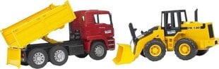 Pašizgāzējs + traktors ar iekrāvēju Bruder, 02752 цена и информация | Игрушки для мальчиков | 220.lv