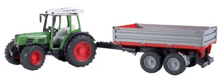Bruder Fendt 209S traktors ar piekabi cena un informācija | Rotaļlietas zēniem | 220.lv